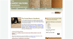 Desktop Screenshot of carpetbuyershandbook.com